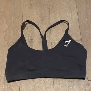 Gymshark black y-back v neck sports bra